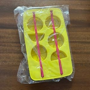 Citrus Ice Cube Stirrers Tray